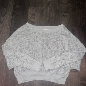 American eagle teal flower print pull over. Size small